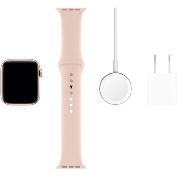 Apple Watch Series 5 GPS 44mm Rose Gold Aluminum Case with Pink Sand Sport Band - Picture 5 of 5